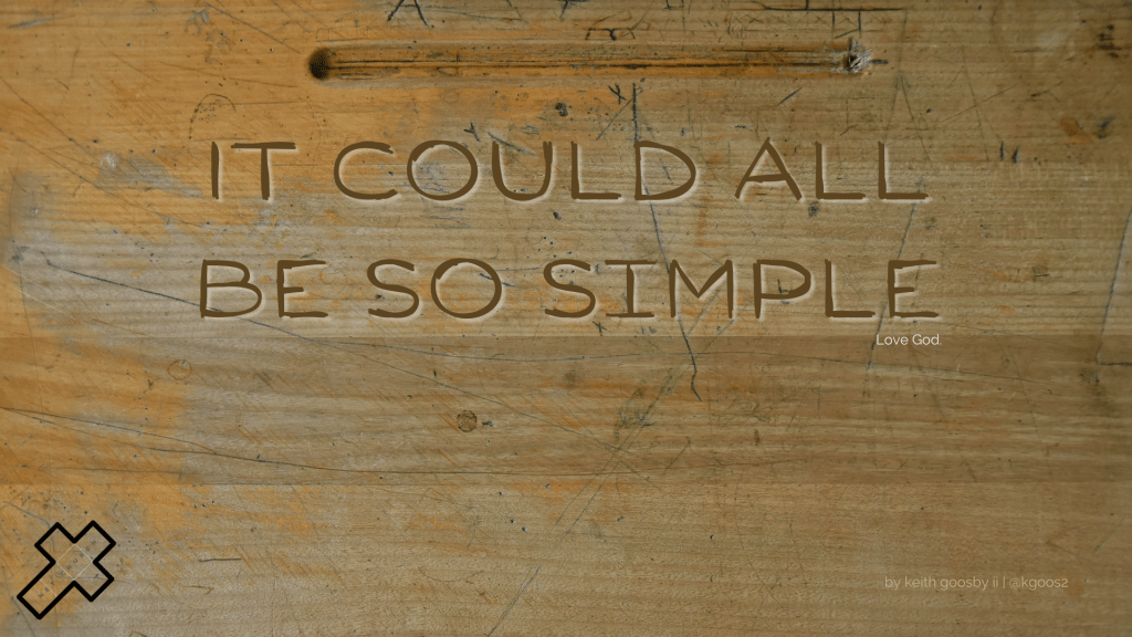 It Could All Be So&nbsp;Simple